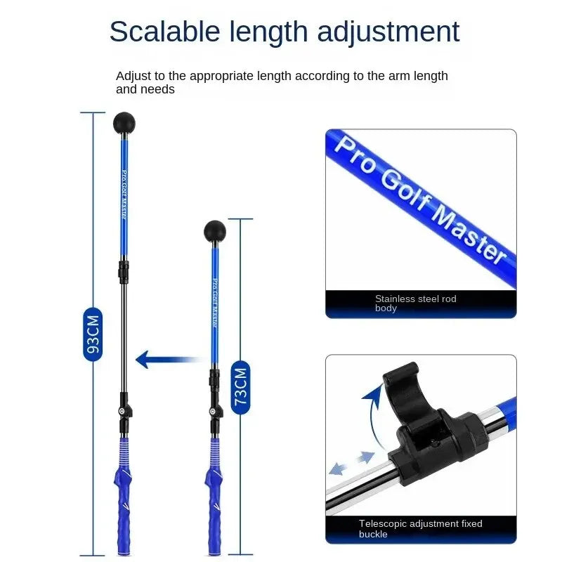 Adjustable Golf Swing Trainer – Folding Correction Tool for Left & Right-Handed Beginners