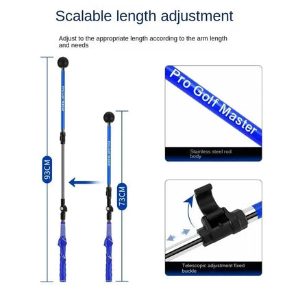 Adjustable Golf Swing Trainer – Folding Correction Tool for Left & Right-Handed Beginners