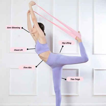 Portable Pilates Resistance Band – Full-Body Stretch & Strength Trainer