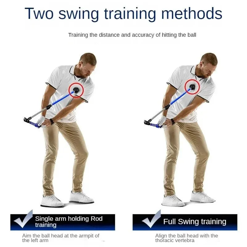 Adjustable Golf Swing Trainer – Folding Correction Tool for Left & Right-Handed Beginners