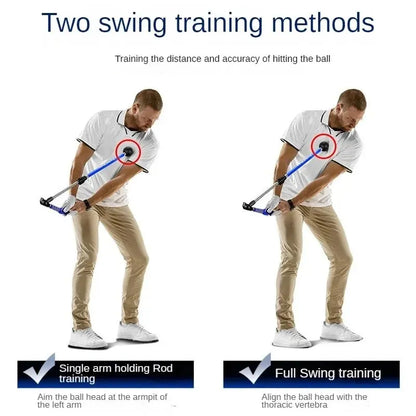 Adjustable Golf Swing Trainer – Folding Correction Tool for Left & Right-Handed Beginners