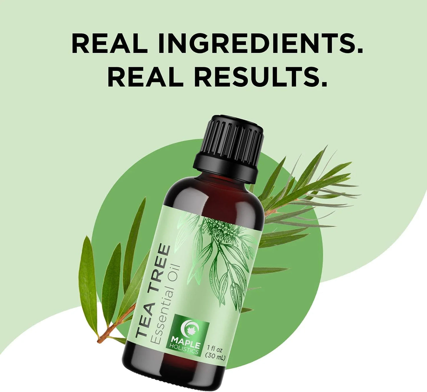 Pure Tea Tree Oil for Skin - 100% Pure Tea Tree Essential Oil for Scalp Care Aromatherapy and Natural Cleaning Solution - Super Potent AAA Non GMO Australian Tea Tree Oil for Hair Skin and Nails